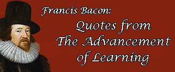 Bacon: Advancement of Learning