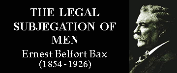 'The Legal Subjection of Men' by Ernest Belfort Bax