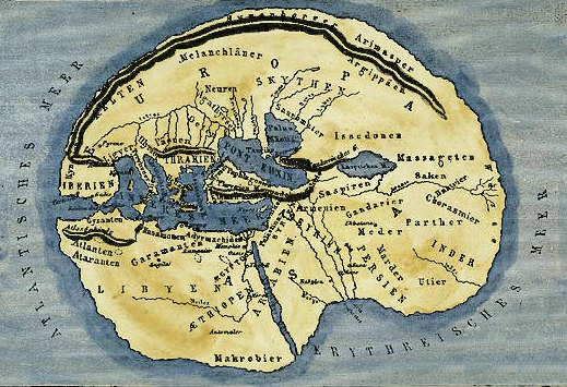 The map of theworld according to Herodotus