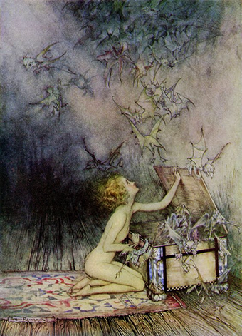 Pandora by Arthur Rackham