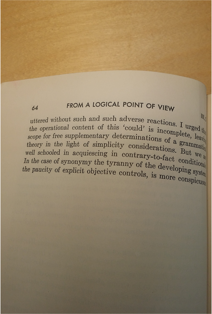 From a Logical Point of View page pic