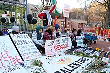 2024 vigil outside the Israeli embassy in Washington, D.C.